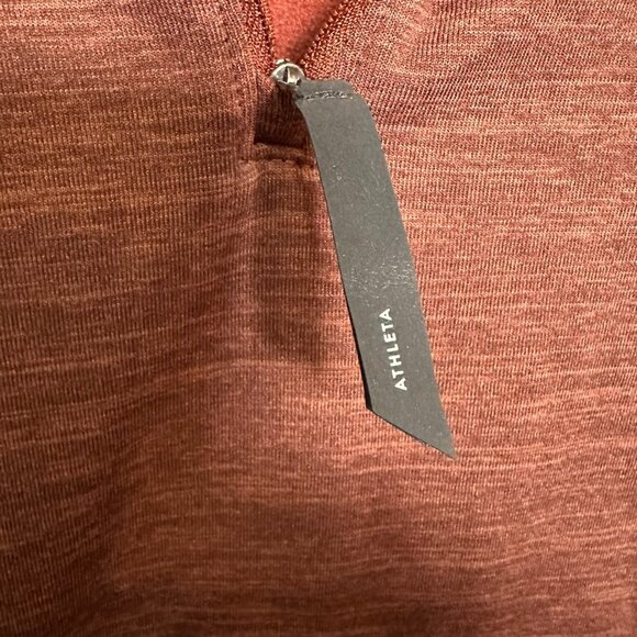 ATHLETA Altitude Polartec Half Zip Sweatshirt Size 2X Brick Red Athleisure - Picture 2 of 12